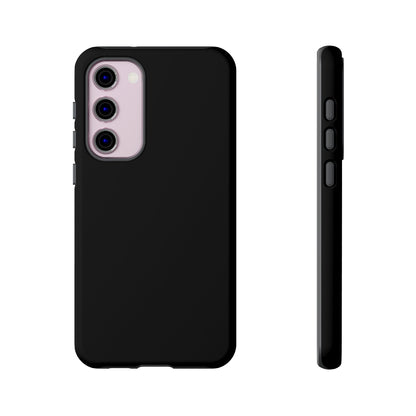 Space Black: Pure black phone case for iPhone, Samsung Galaxy and Google Pixel devices
