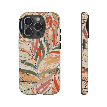 Terracotta Leaves Phone Case: Nature‑Inspired Art for iPhone, Samsung Galaxy and Google Pixel devices