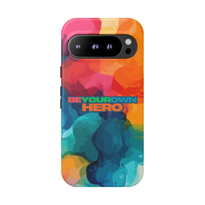 Be Your Own Hero: Inspiring Quote Phone Case for iPhone, Samsung Galaxy and Google Pixel