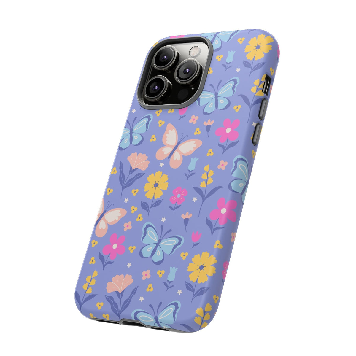 Lavender Butterflies: Tough Phone Case for iPhone, Samsung Galaxy and Google Pixel