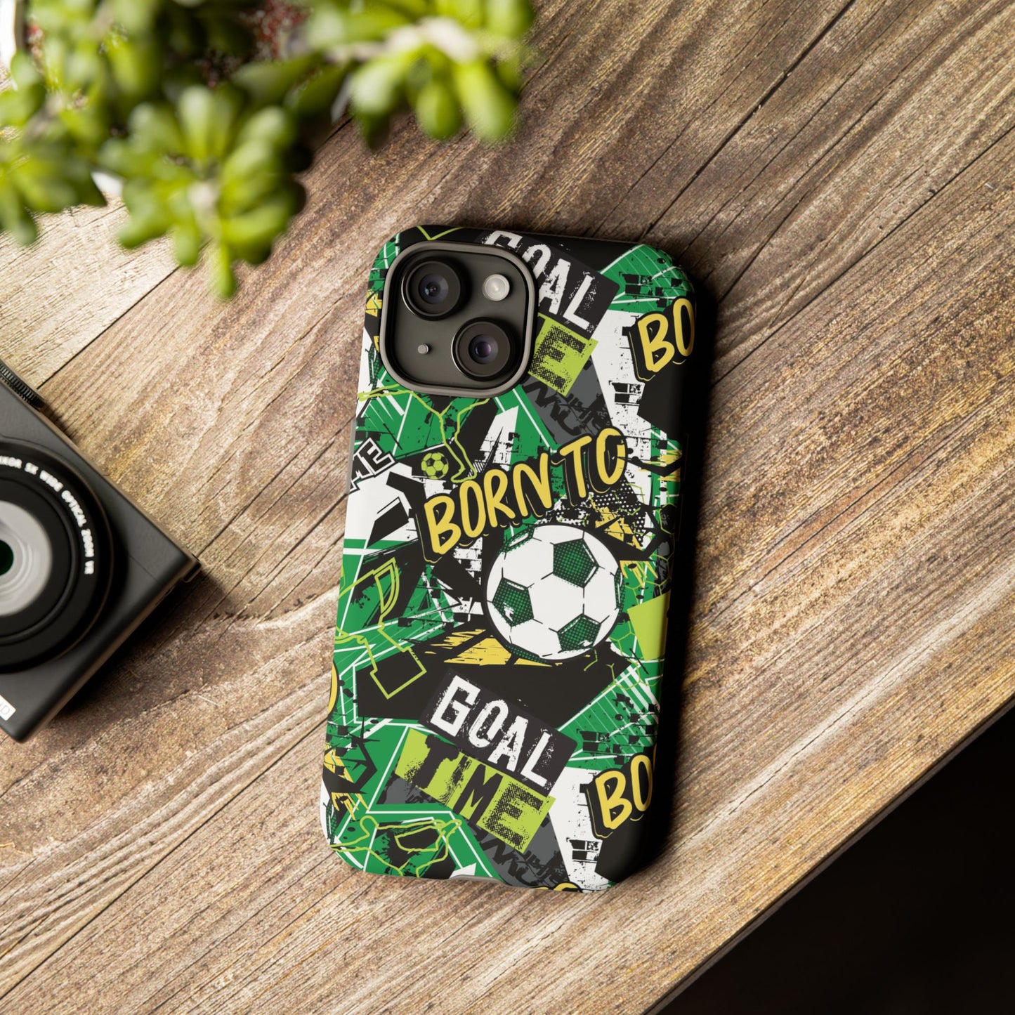Born to Goal: Football-inspired phone case for iPhone and Samsung Galaxy