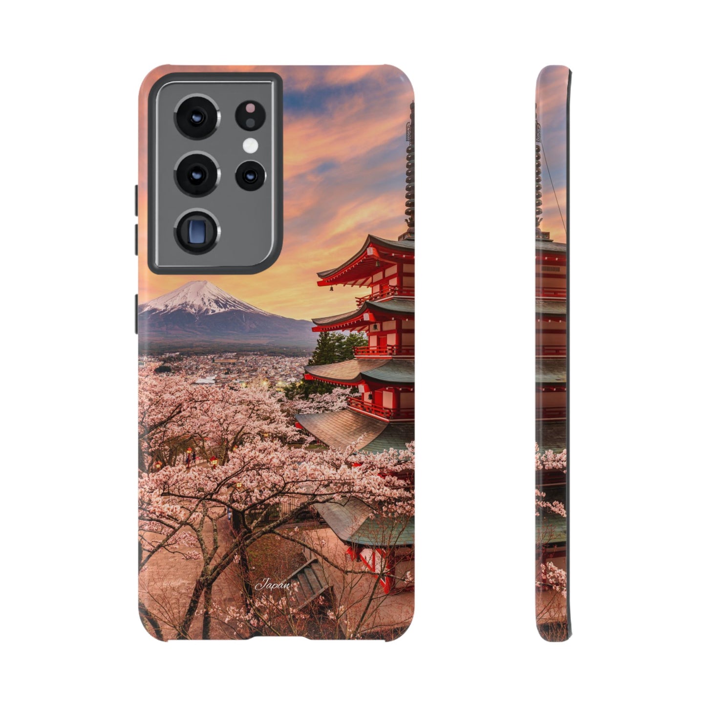 Cherry Blossoms Mt. Fuji phone case for iPhone, Galaxy and Pixel devices