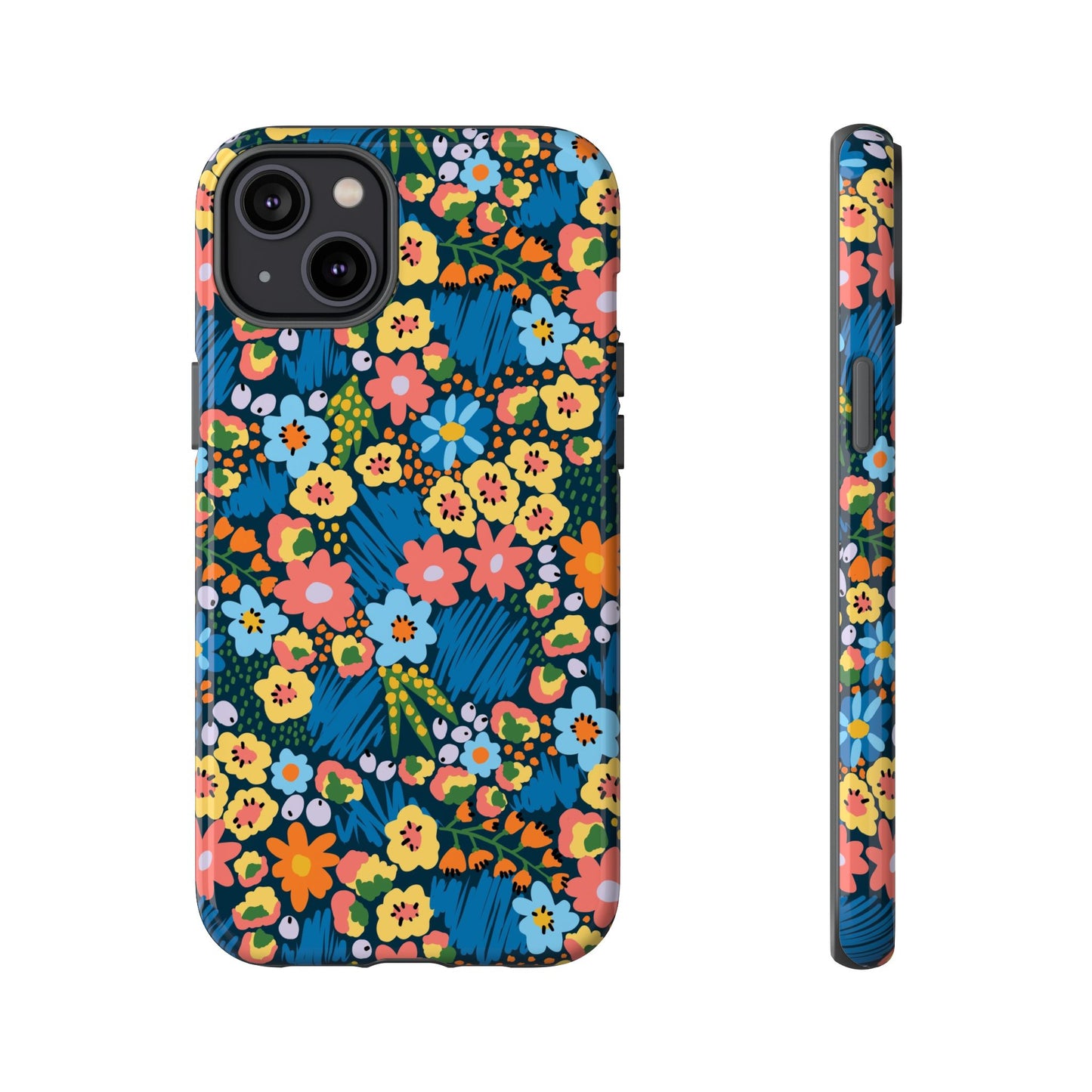 Bloom Burst: Color and Joy Themed Phone Case for iPhone, Samsung Galaxy and Google Pixel devices