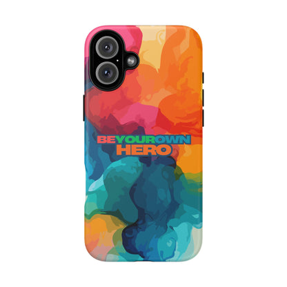 Be Your Own Hero: Inspiring Quote Phone Case for iPhone, Samsung Galaxy and Google Pixel