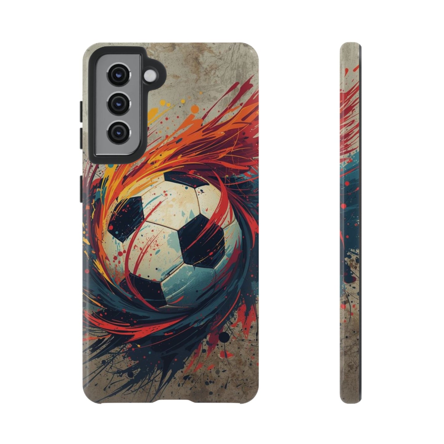 Football Swirl: Phone Case for iPhone, Samsung Galaxy and Google Pixel devices