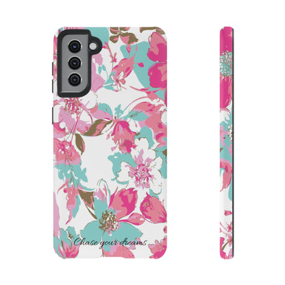 Chase your dreams: Artistic and elegant phone case for Apple iPhone, Samsung Galaxy and Pixel devices