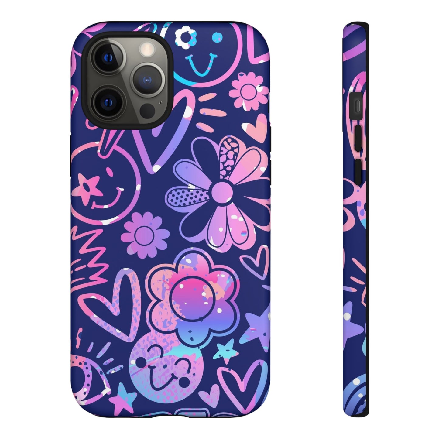 Live Inspired: Purple Tough Case for iPhone, Samsung Galaxy and Google Pixel devices
