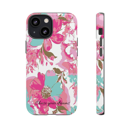 Chase your dreams: Artistic and elegant phone case for Apple iPhone, Samsung Galaxy and Pixel devices