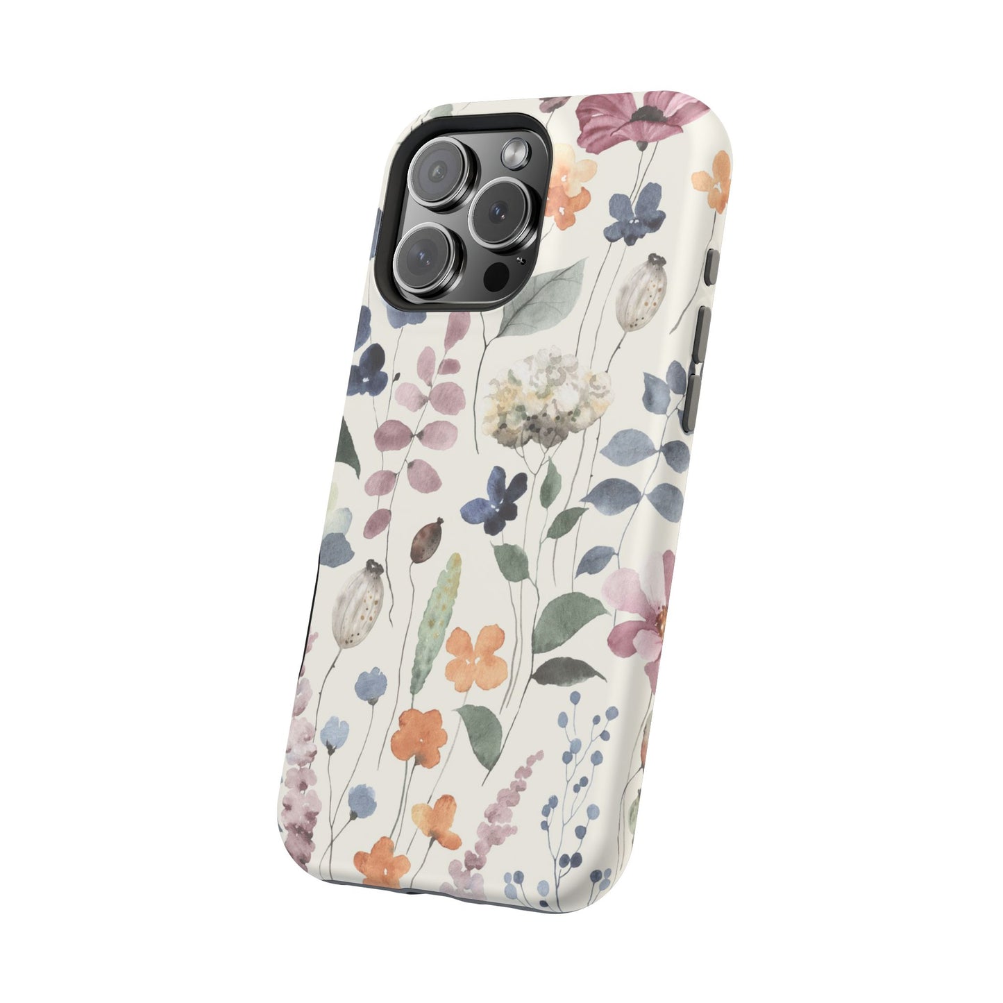 Floral prints phone case for iPhone (MagSafe version)