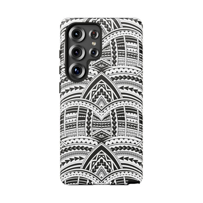 Tatoeage: telefoonhoesje met tribalpatroon voor iPhone, Samsung Galaxy en Google Pixel