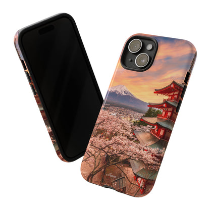 Mt. Fuji Sakura Dreams Phone Case for iPhone, Samsung Galaxy and Google Pixel devices