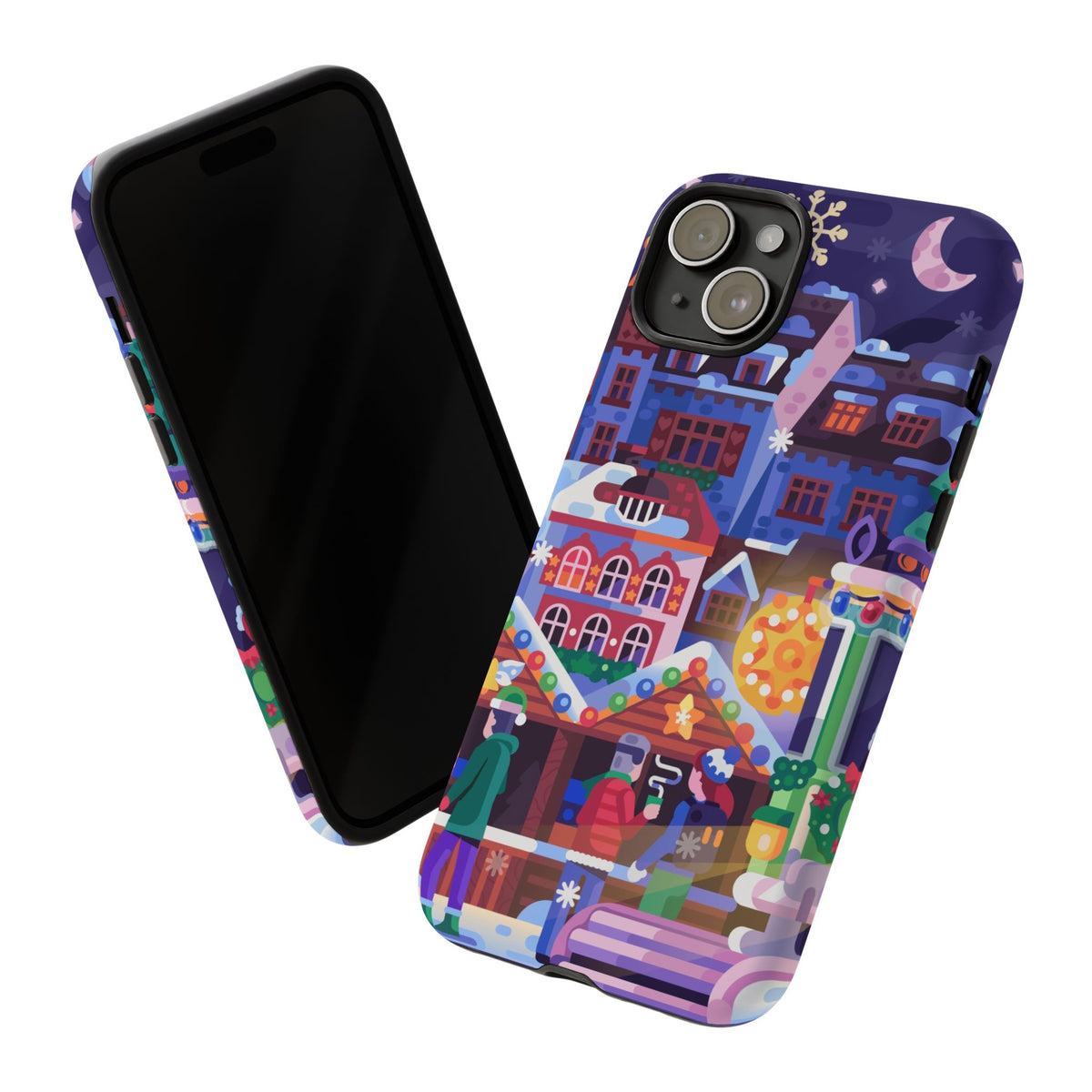 Christmas Fair in Old Town: Holiday-Themed case for iPhone, Samsung Galaxy and Google Pixel