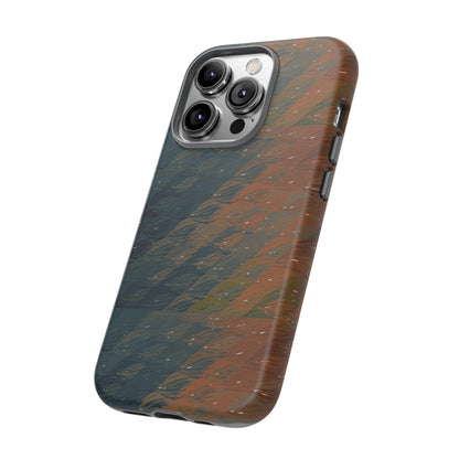 BRUE: Brown + Blue Geometric case for iPhone, Galaxy and Pixel