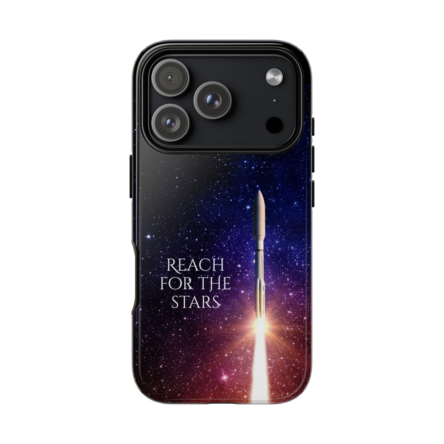 Reach for the Stars: Rocket-illustrated phone case for iPhone, Samsung Galaxy and Pixel devices