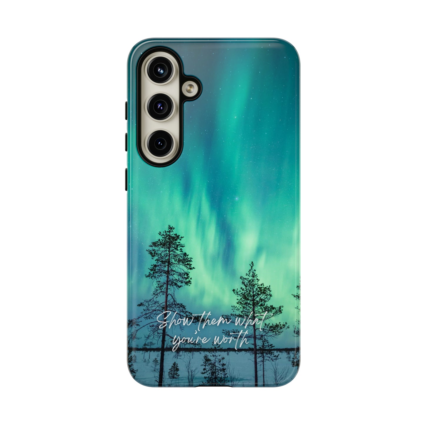 Show them what you're worth: Aurora borealis-inspired phone case for iPhone, Galaxy and Pixel devices