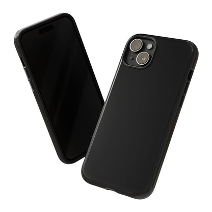 Space Black: Pure black phone case for iPhone, Samsung Galaxy and Google Pixel devices