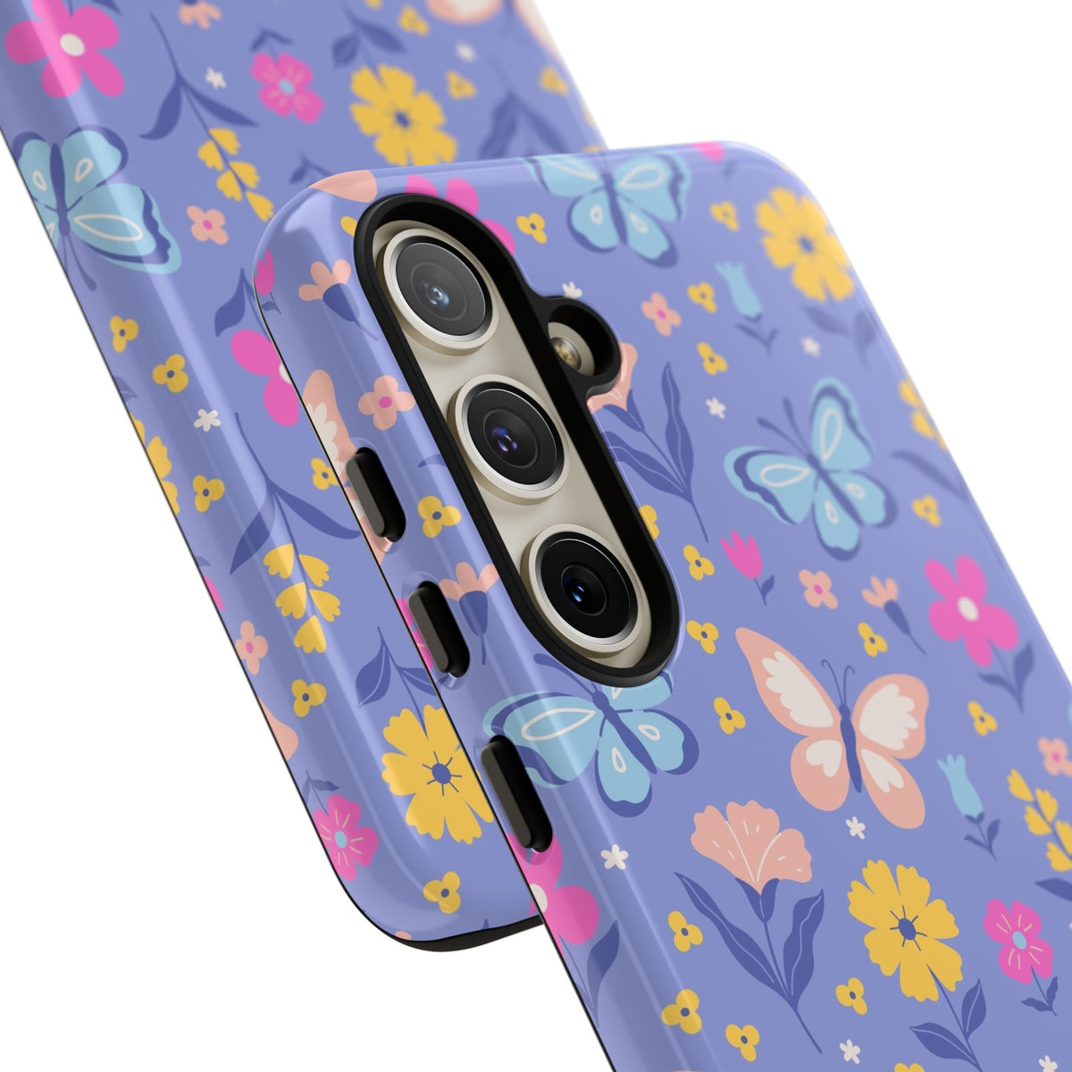 Lavender Butterflies: Tough Phone Case for iPhone, Samsung Galaxy and Google Pixel