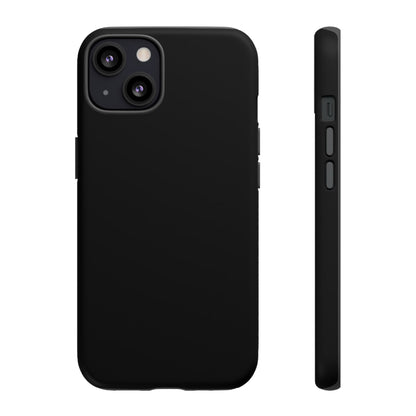 Space Black: Pure black phone case for iPhone, Samsung Galaxy and Google Pixel devices