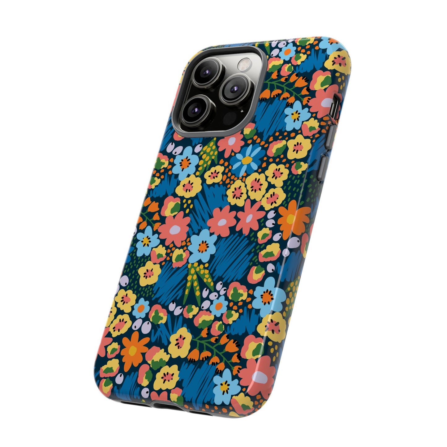 Bloom Burst: Color and Joy Themed Phone Case for iPhone, Samsung Galaxy and Google Pixel devices