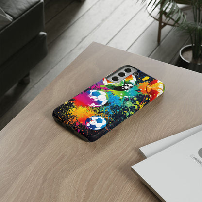 Footballer's Phone Case: Vibrant Case for iPhone, Samsung Galaxy and Google Pixel devices