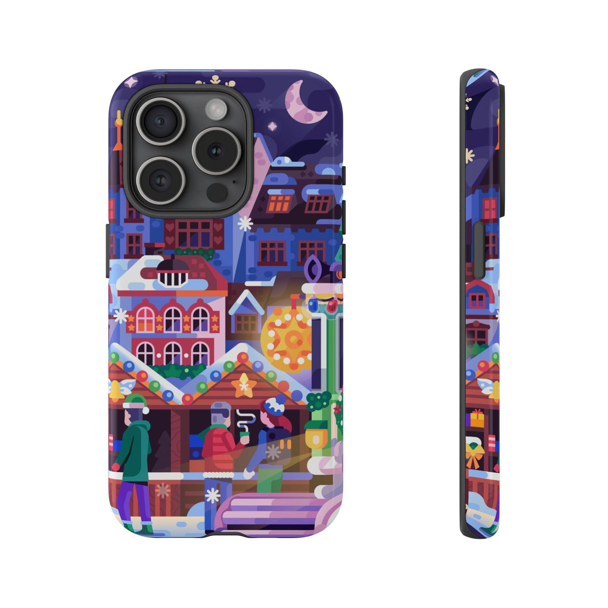 Christmas Fair in Old Town: Holiday-Themed case for iPhone, Samsung Galaxy and Google Pixel