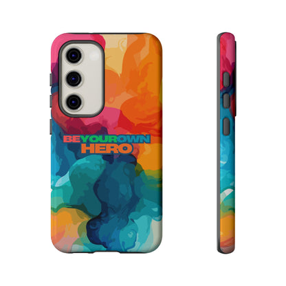 Be Your Own Hero: Inspiring Quote Phone Case for iPhone, Samsung Galaxy and Google Pixel