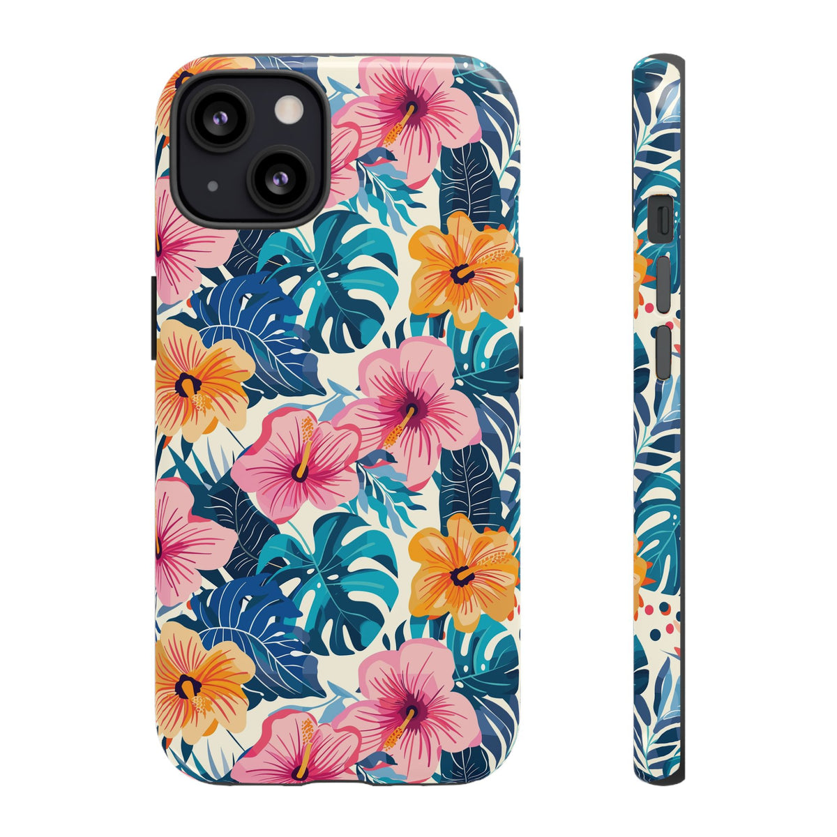 Hibiscus Bloom: Cute Floral Phone Case for iPhone, Samsung and Google Pixel