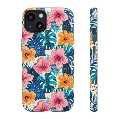 Hibiscus Bloom: Cute Floral Phone Case for iPhone, Samsung and Google Pixel