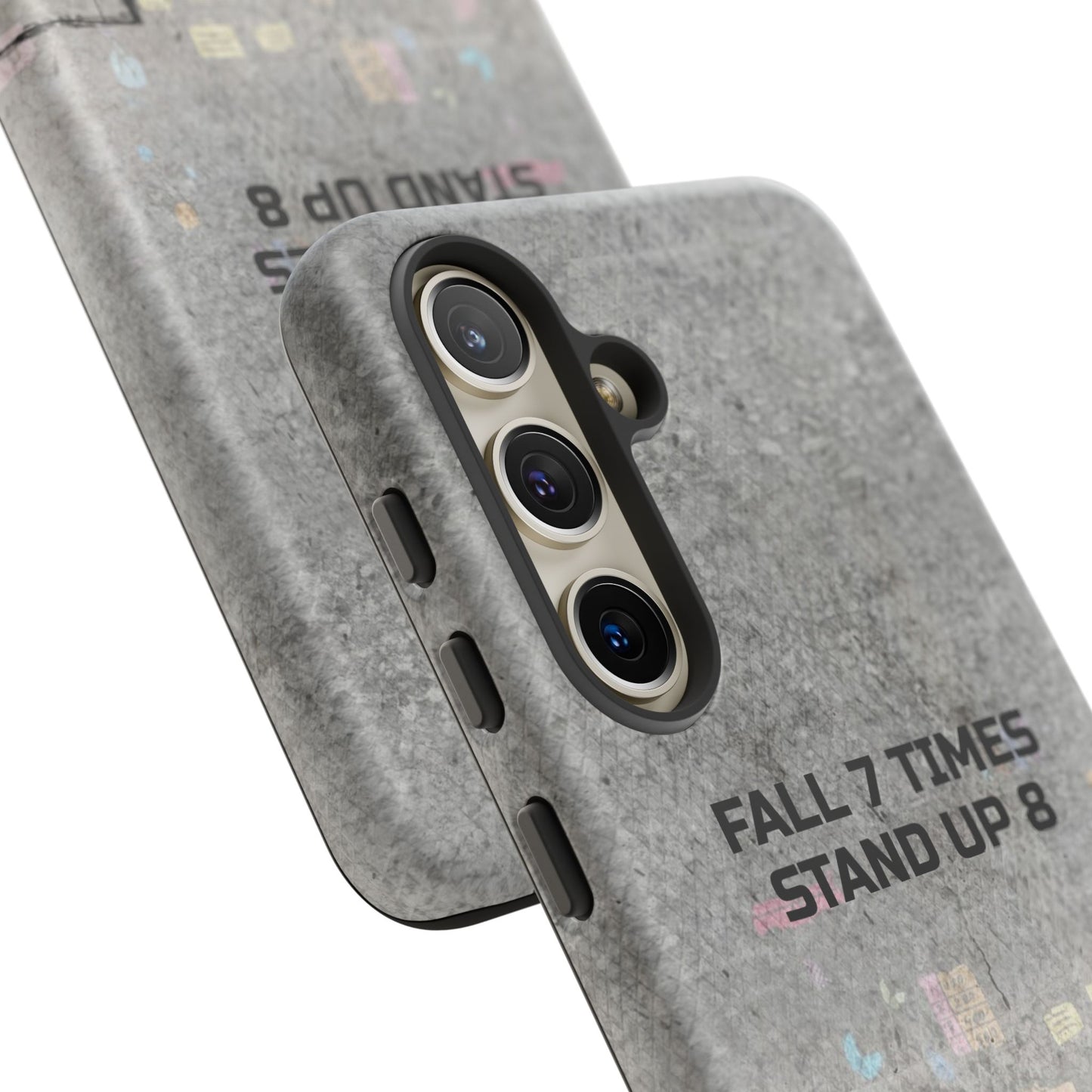 Fall 7 Times, Stand Up 8: Motivational case for iPhone, Galaxy and Pixel phones