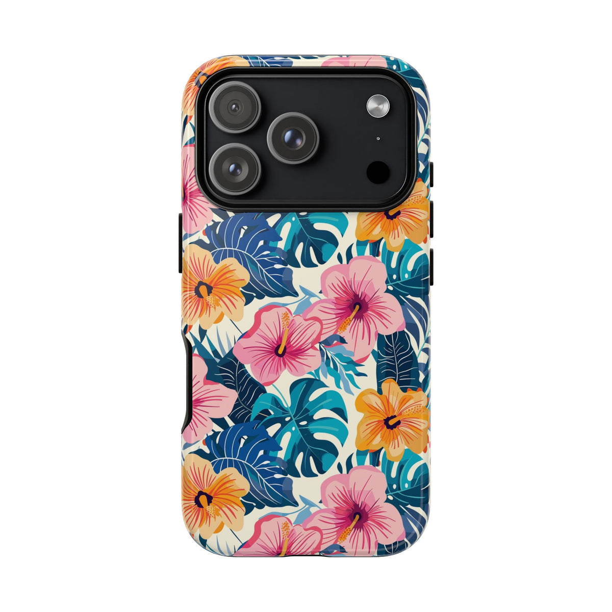 Hibiscus Bloom: Cute Floral Phone Case for iPhone, Samsung and Google Pixel