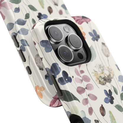 Floral prints phone case for iPhone (MagSafe version)