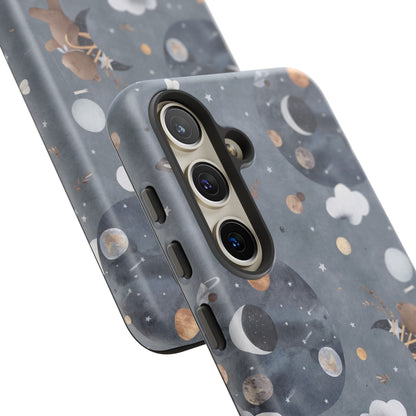 Moon, Bear and Bunny: Cute phone case for iPhone, Samsung Galaxy and Google Pixel devices