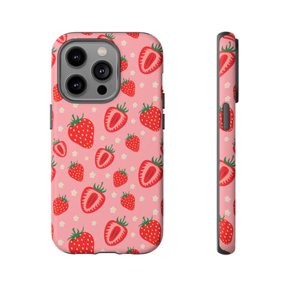 Berry Strawberry: Fruit-inspired phone case for iPhone, Samsung Galaxy and Google Pixel devices