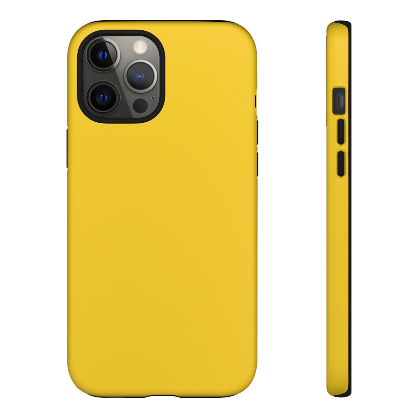 Luscious Yellow: Plain Sunburst-Inspired Color for iPhone, Samsung Galaxy and Google Pixel devices
