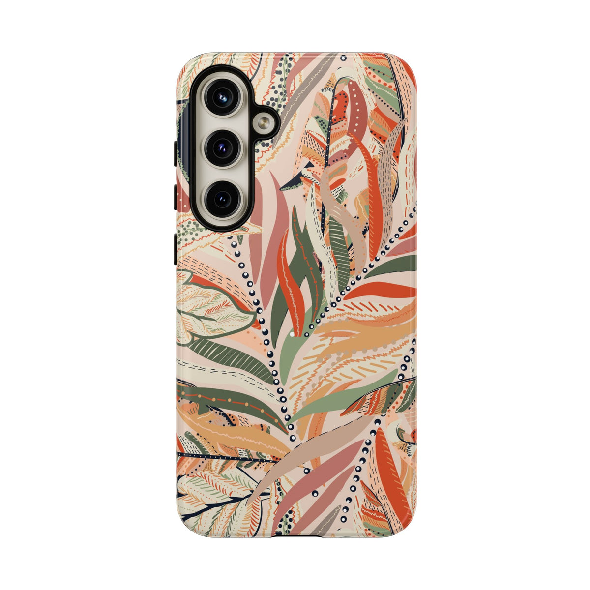 Terracotta Leaves Phone Case: Nature‑Inspired Art for iPhone, Samsung Galaxy and Google Pixel devices
