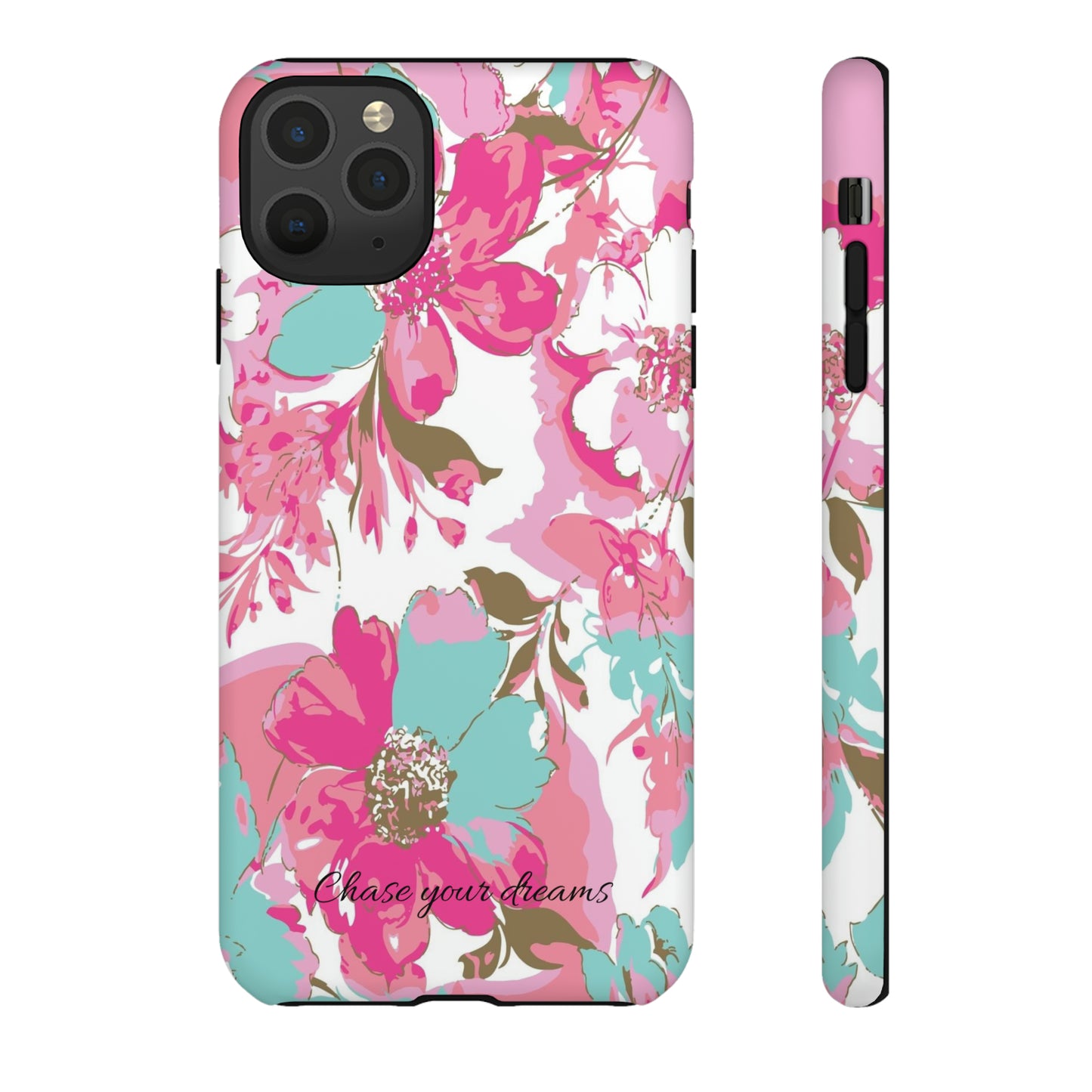 Chase your dreams: Artistic and elegant phone case for Apple iPhone, Samsung Galaxy and Pixel devices