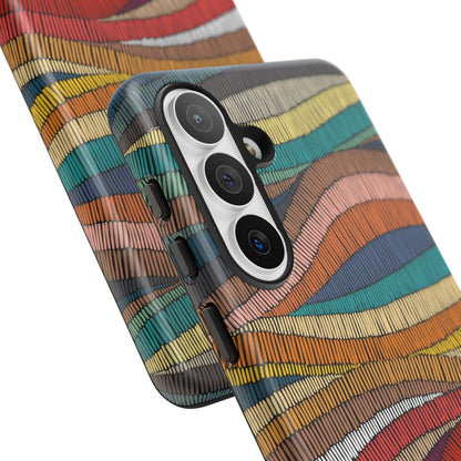 Threaded Harmony: Tapestry-inspired Phone Case for iPhone, Samsung Galaxy and Google Pixel devices