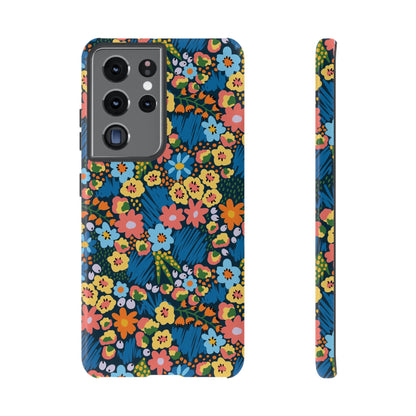 Bloom Burst: Color and Joy Themed Phone Case for iPhone, Samsung Galaxy and Google Pixel devices