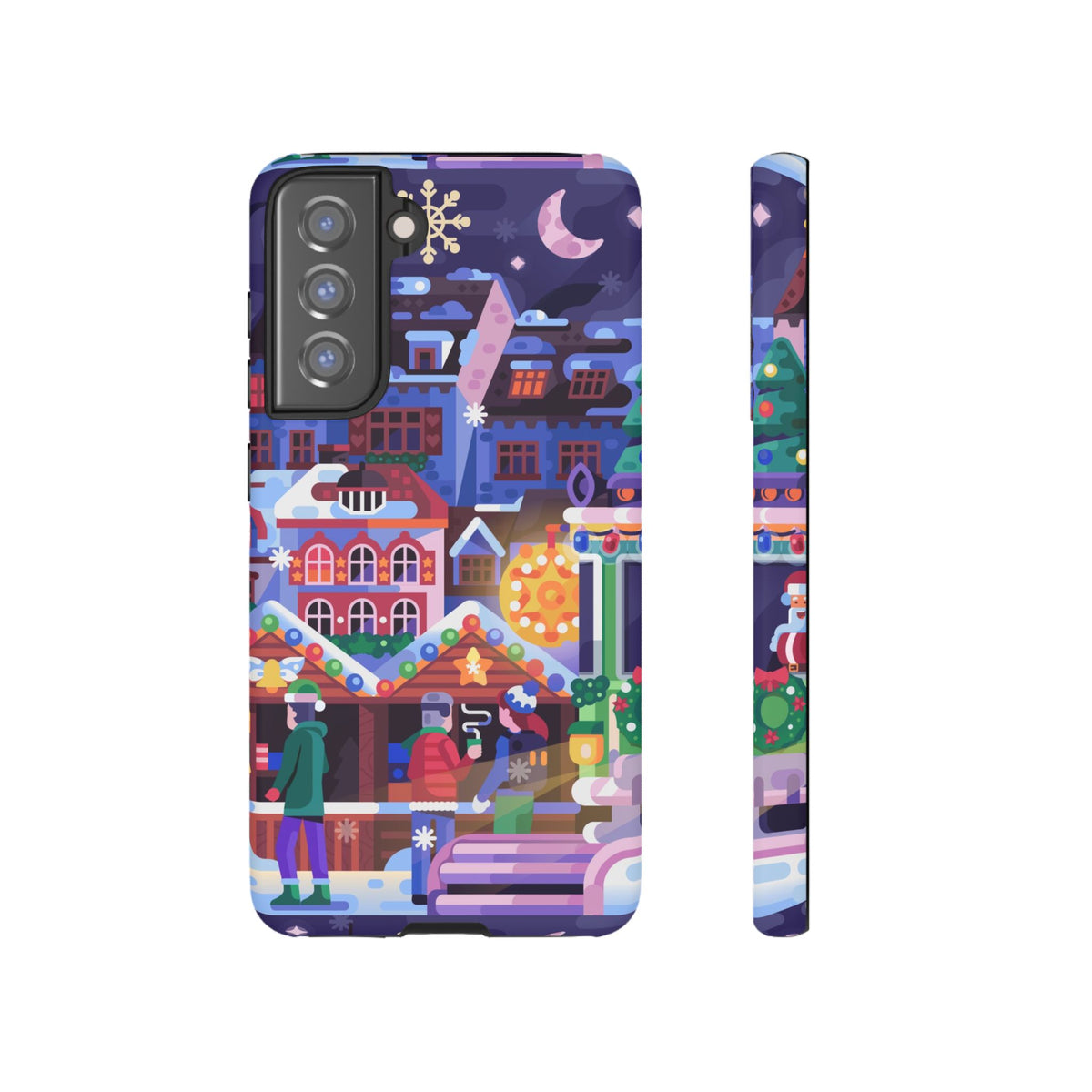 Christmas Fair in Old Town: Holiday-Themed case for iPhone, Samsung Galaxy and Google Pixel