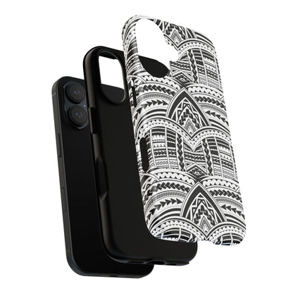 Tatoeage: telefoonhoesje met tribalpatroon voor iPhone, Samsung Galaxy en Google Pixel