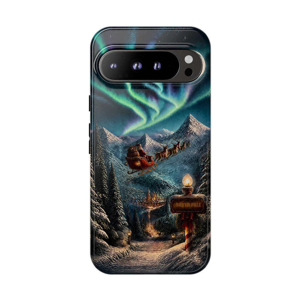 Santa Claus North Pole Adventure: Christmas Themed Phone Case for iPhone, Samsung Galaxy and Google Pixel devices