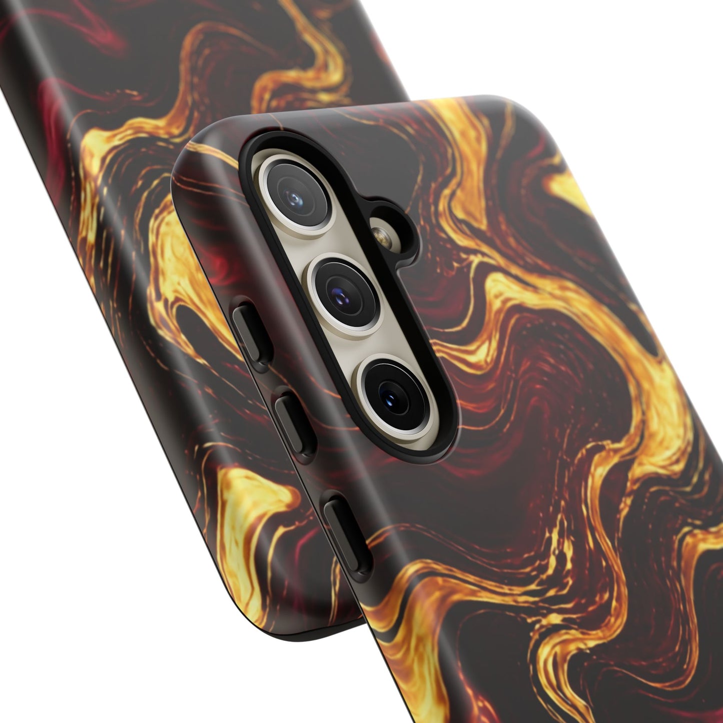 Molten Gold and Maroon Waves: Elegant Phone Case for iPhone, Samsung Galaxy and Google Pixel devices