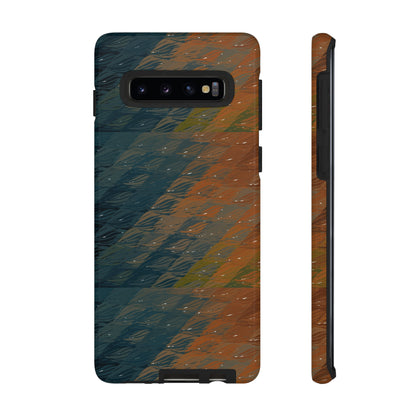 BRUE: Brown + Blue Geometric case for iPhone, Galaxy and Pixel