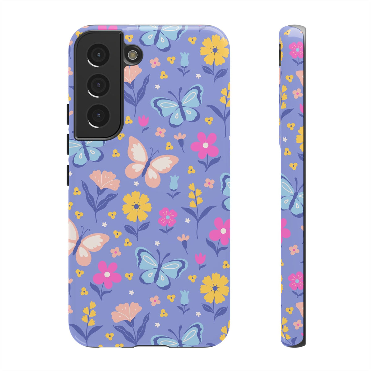 Lavender Butterflies: Tough Phone Case for iPhone, Samsung Galaxy and Google Pixel