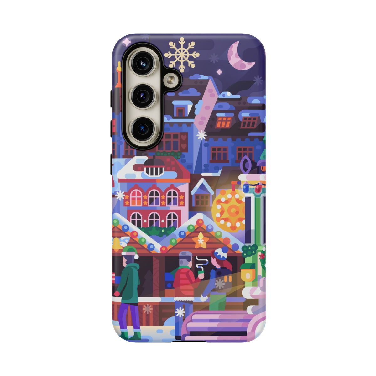 Christmas Fair in Old Town: Holiday-Themed case for iPhone, Samsung Galaxy and Google Pixel