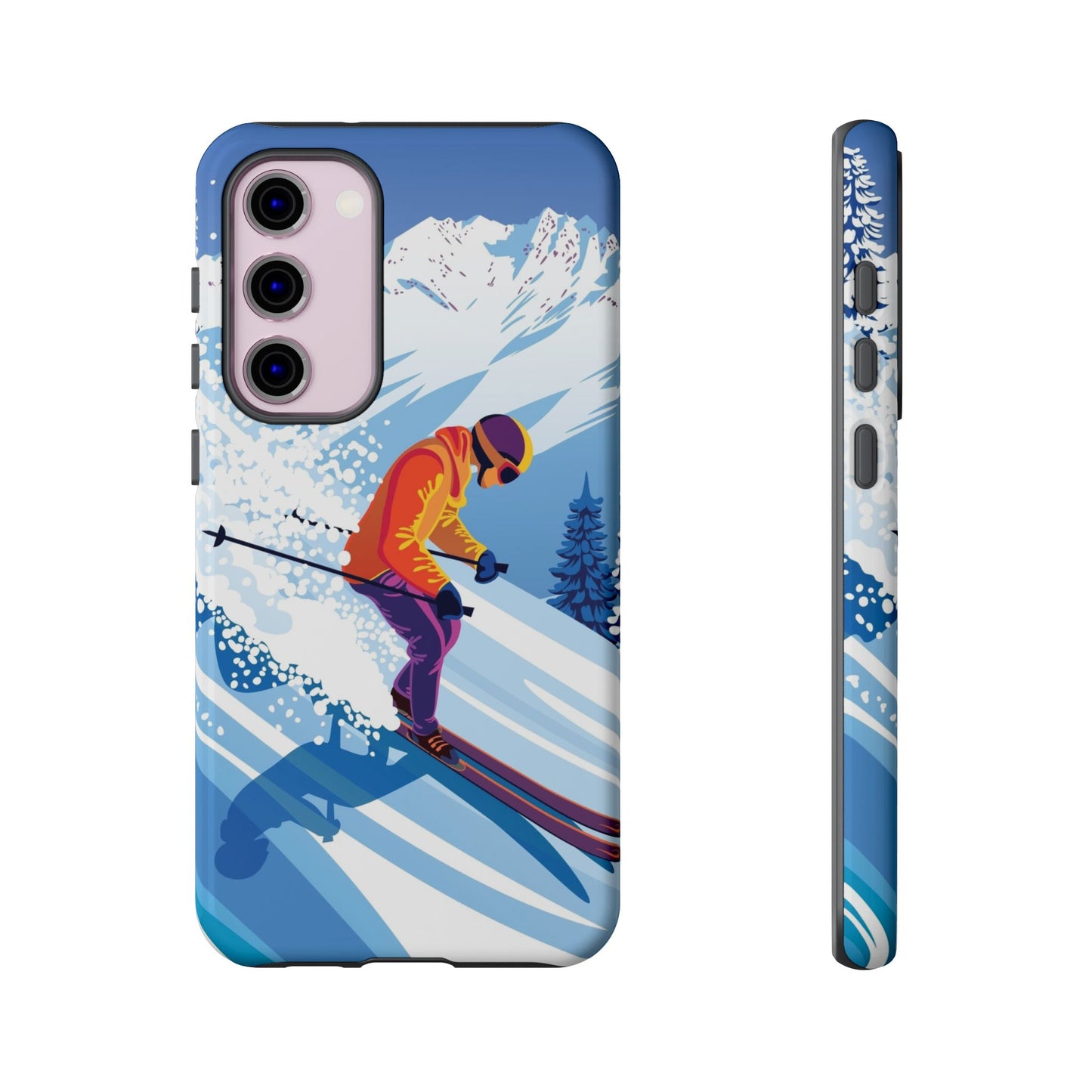 Glacier Rush: Ice Ski inspired phone case for iPhone, Samsung Galaxy and Google  Pixel devices
