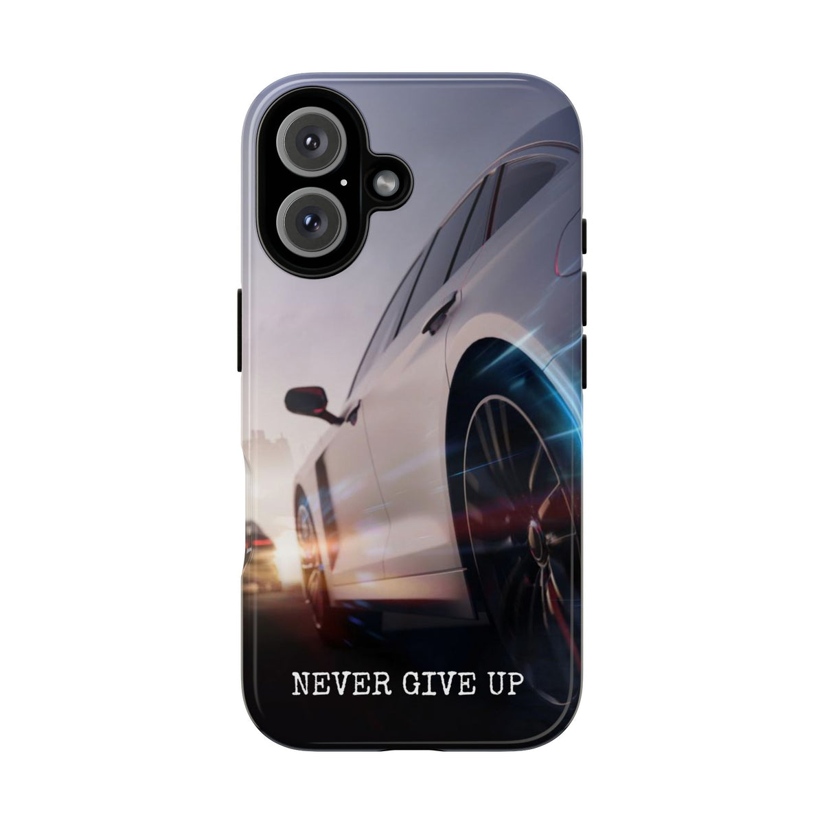 Never Give Up:  Motivational Phone Case for iPhone, Samsung Galaxy and Google Pixel devices