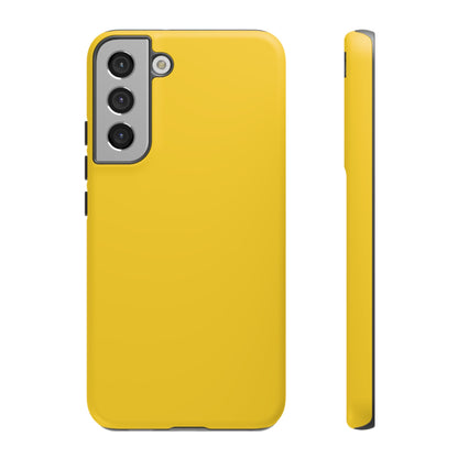 Luscious Yellow: Plain Sunburst-Inspired Color for iPhone, Samsung Galaxy and Google Pixel devices