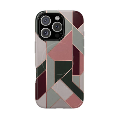 Geometric Luxe MagSafe Phone Case for iPhone