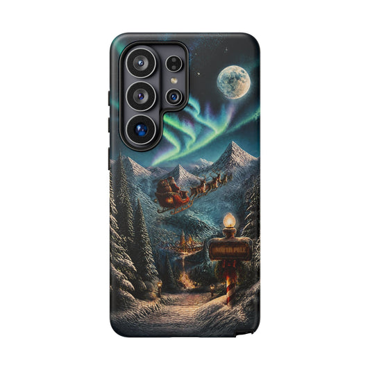 Santa Claus North Pole Adventure: Christmas Themed Phone Case for iPhone, Samsung Galaxy and Google Pixel devices